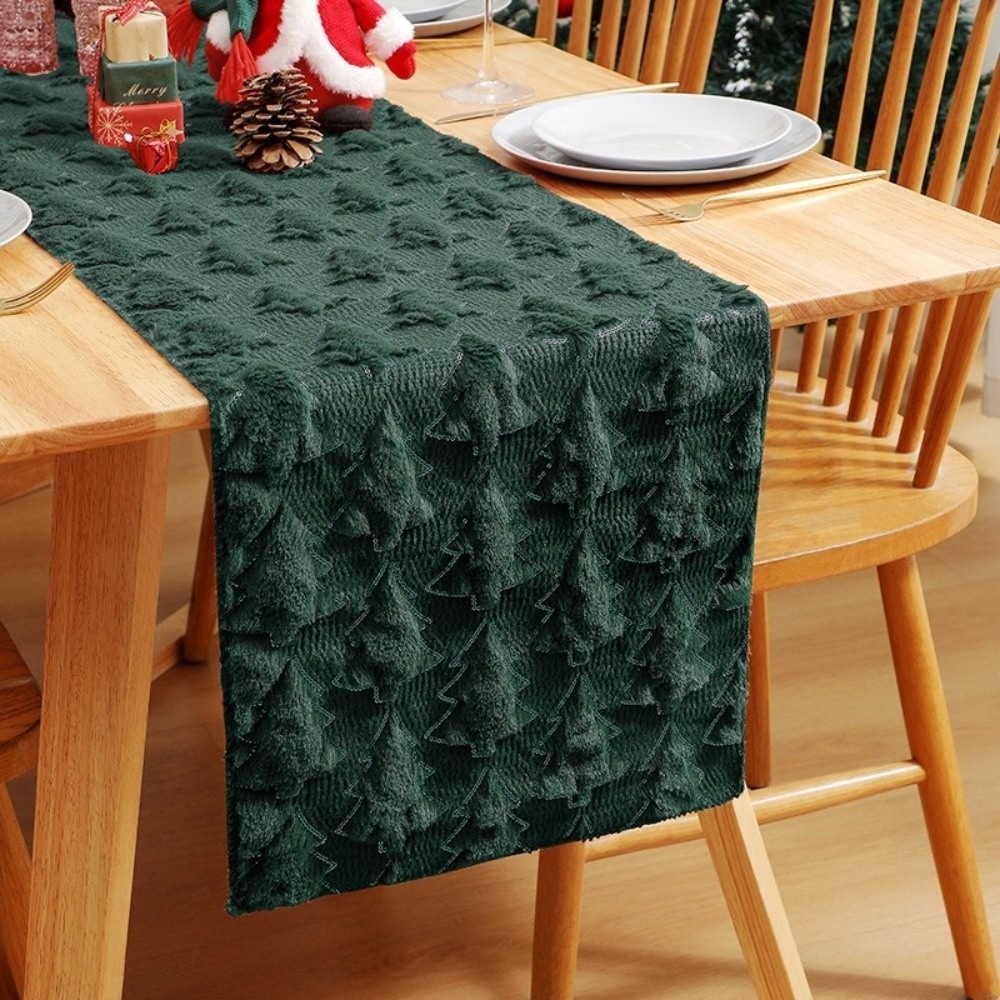 Table Runner Sequin - Nieuwe Kerst Tafelloper Polyester 3D Ontwerp