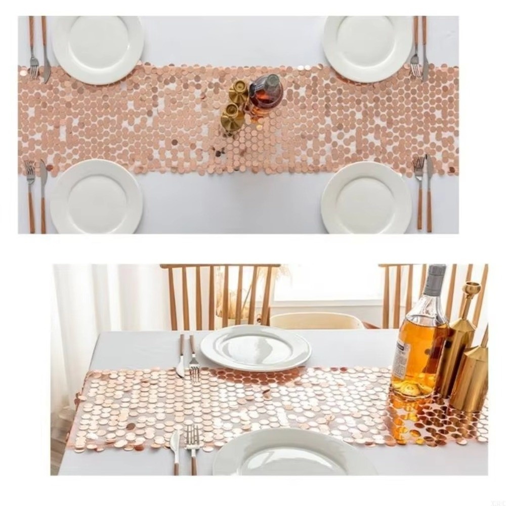 Table Runner Sequin - Vis Schubben Pailletten Tafelloper Luxe Elegant