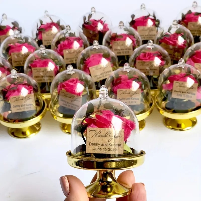 Wedding Decor Supply Store - 24 stuks mini plastic snoepdozen met