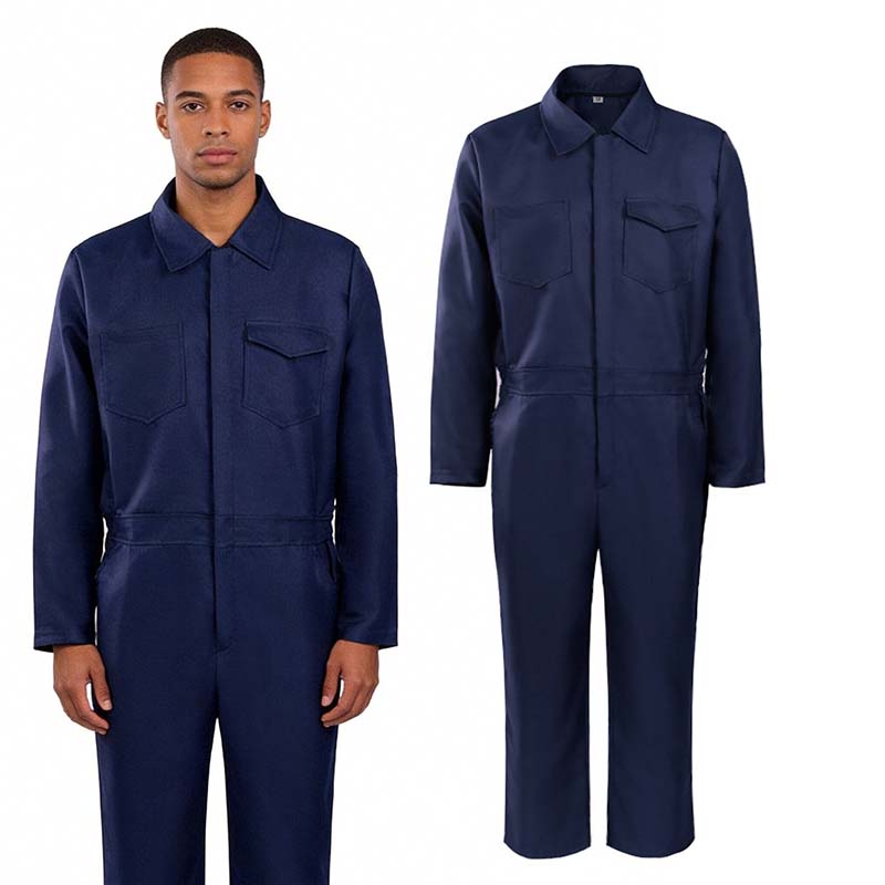 Wedding Job - Heren marineblauwe volledige werkoverall unisex monteurspakken
