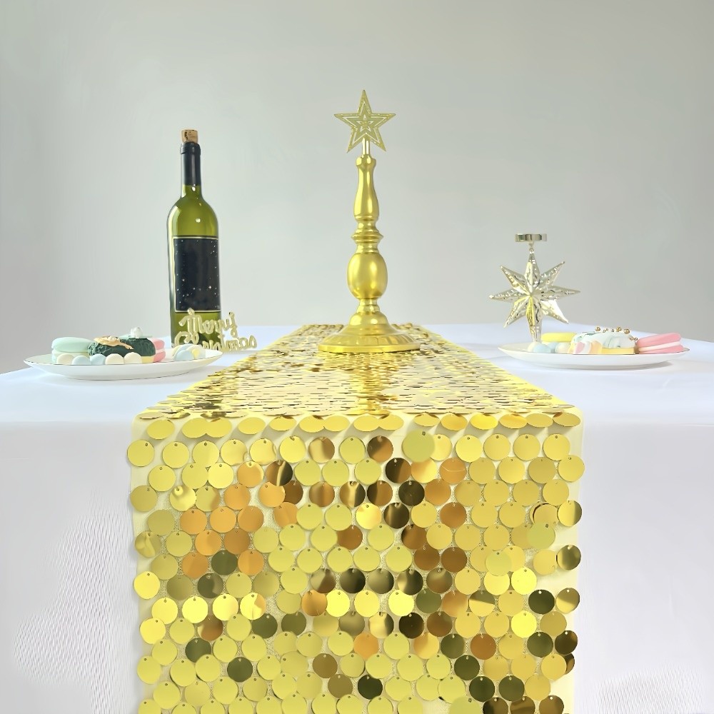 Vis Schubben Pailletten Tafell - Table Runner Sequin recensie en prijs