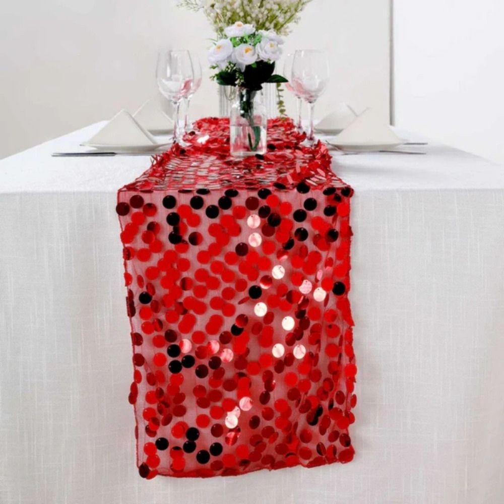Vis Schubben Pailletten Tafell - Table Runner Sequin recensie en prijs