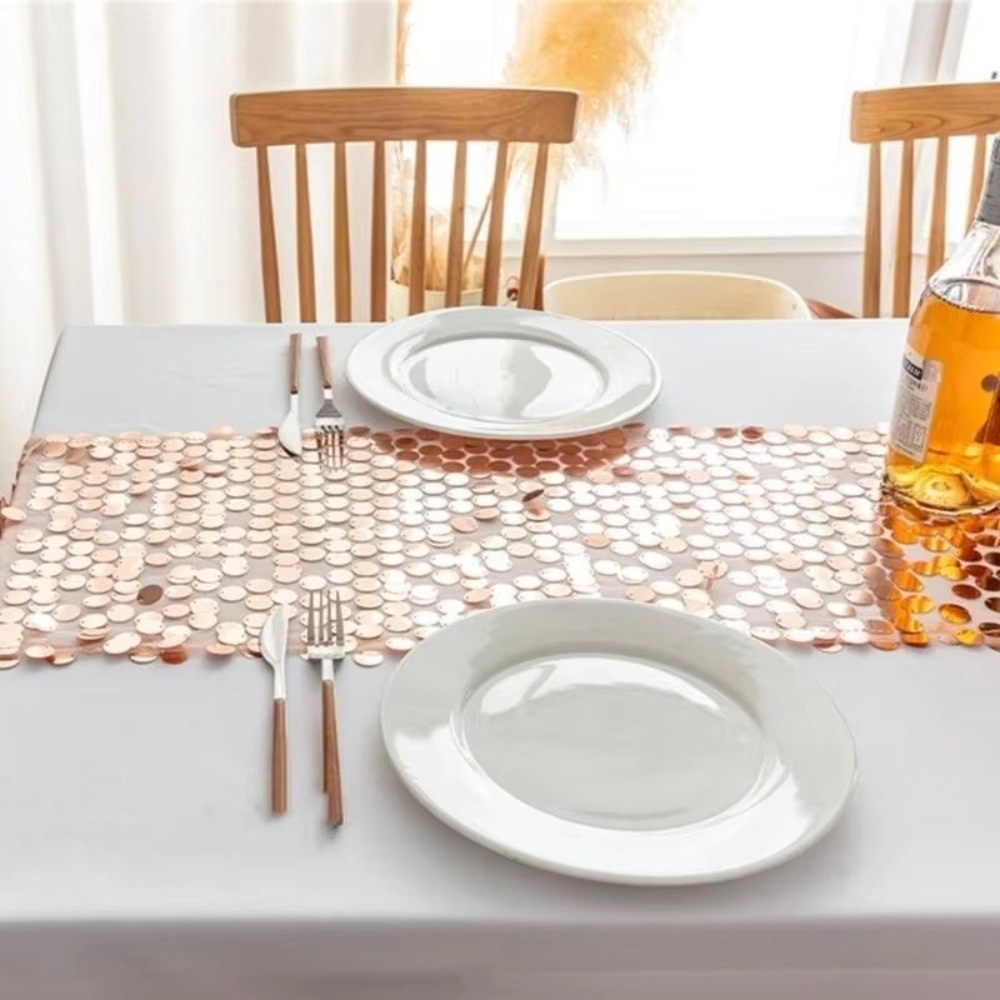 Vis Schubben Pailletten Tafell - Table Runner Sequin recensie en prijs