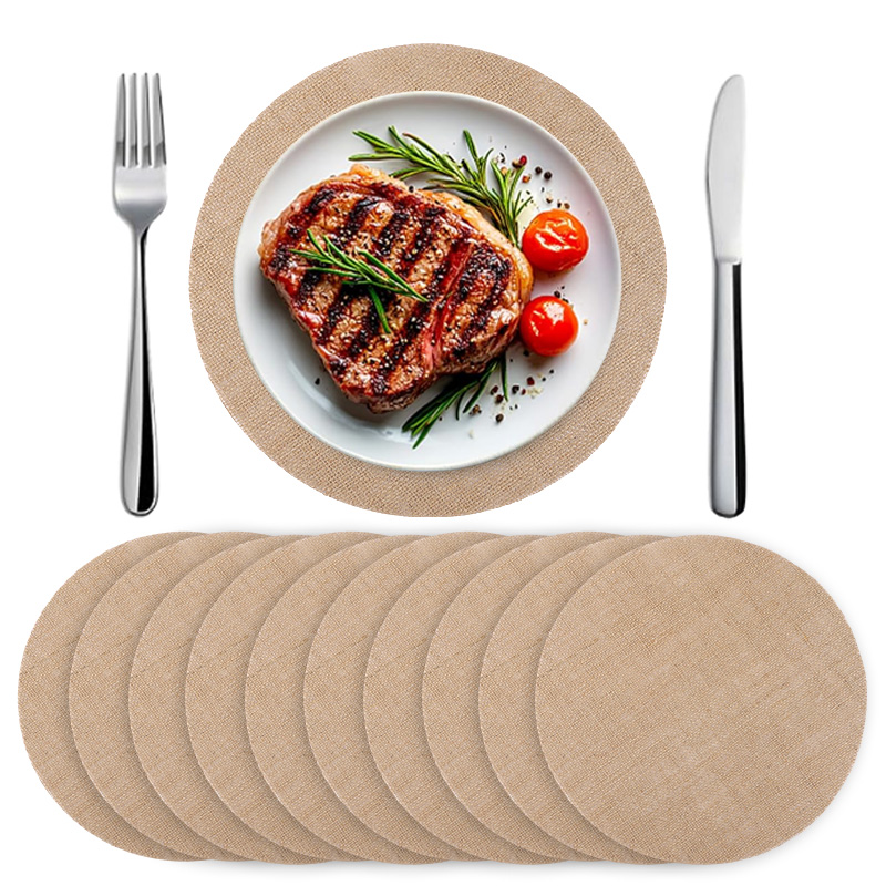 10/20 Stuks Ronde Jute Placema - Wedding Supply Rentals recensie en prijs