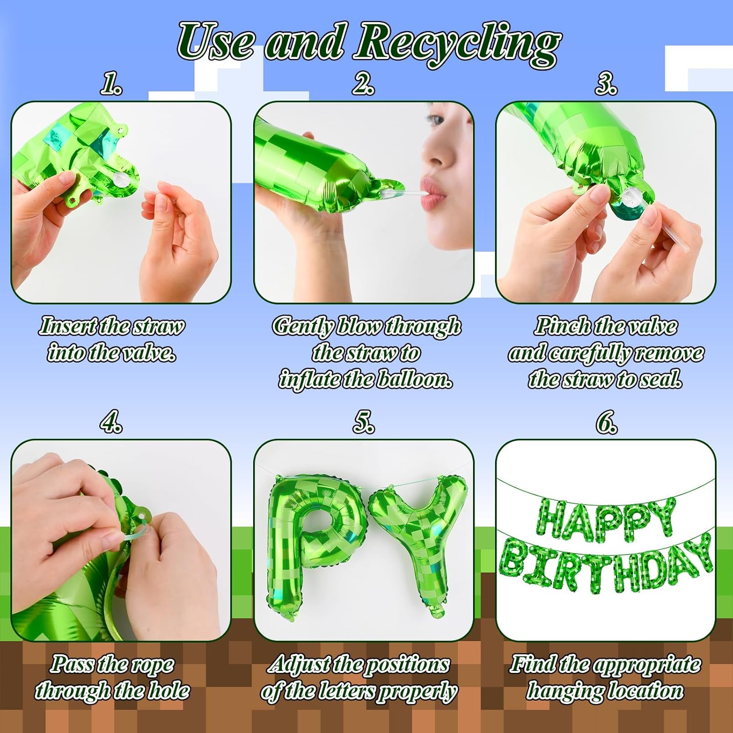 1set Groene Pixel-thema Happy  - Wedding Supply Kit recensie en prijs