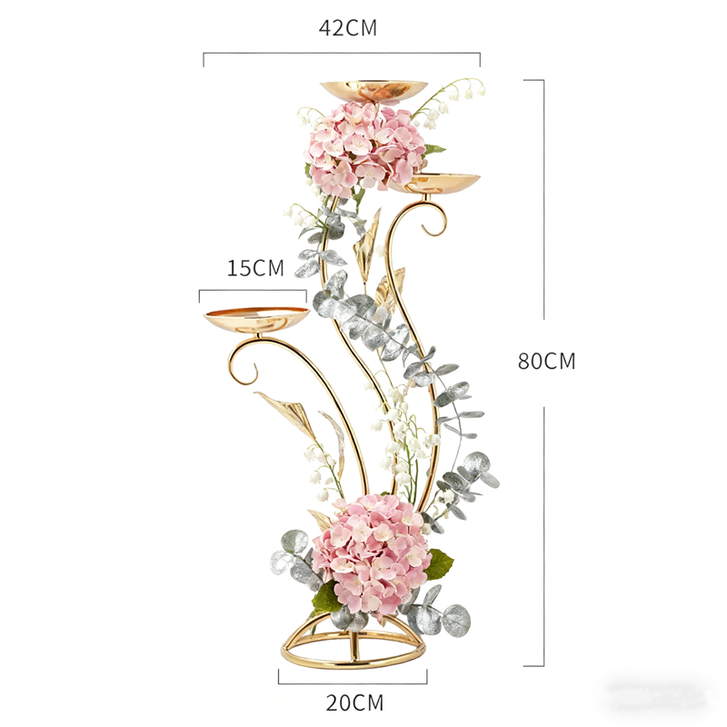 Gouden bloemenstandaard voor b - Wedding Decor Supply Store recensie en prijs