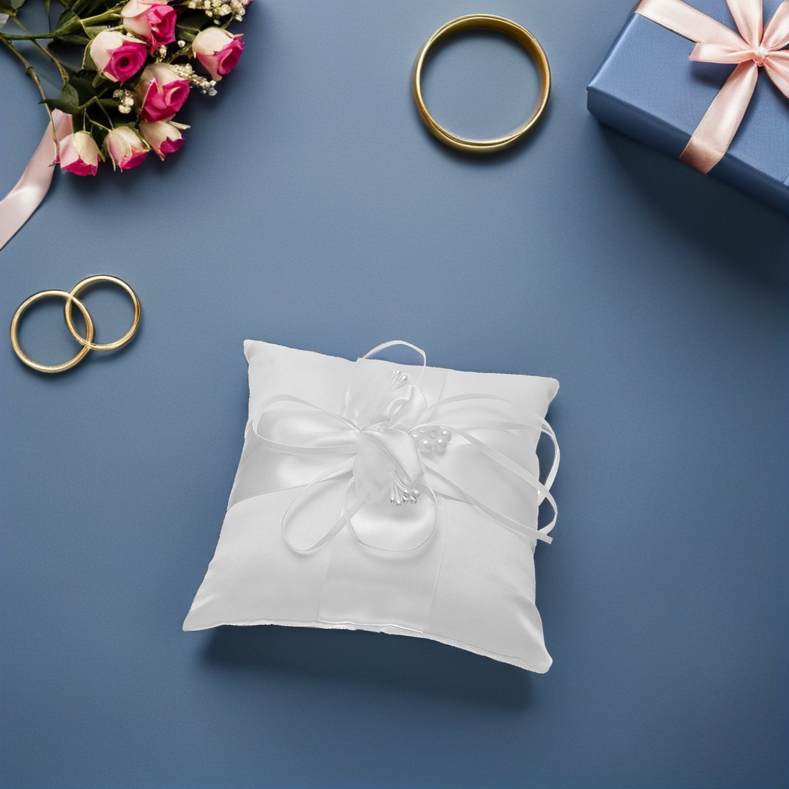 Parel Bloem Bruiloft Ringkusse - Ring Bearer Pillow recensie en prijs