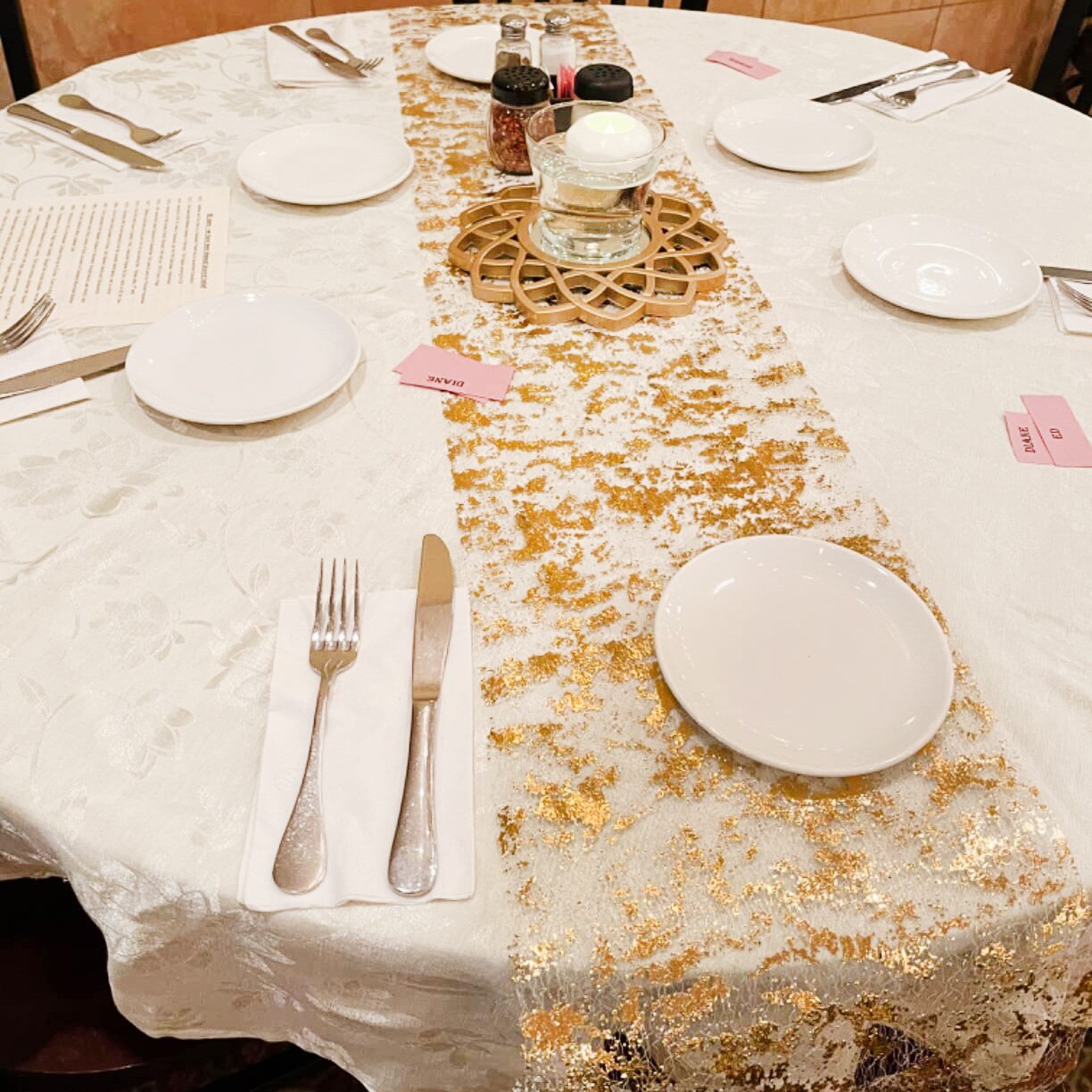Sparkle Metallic Goud Dunne Ta - Table Runner Sequin recensie en prijs