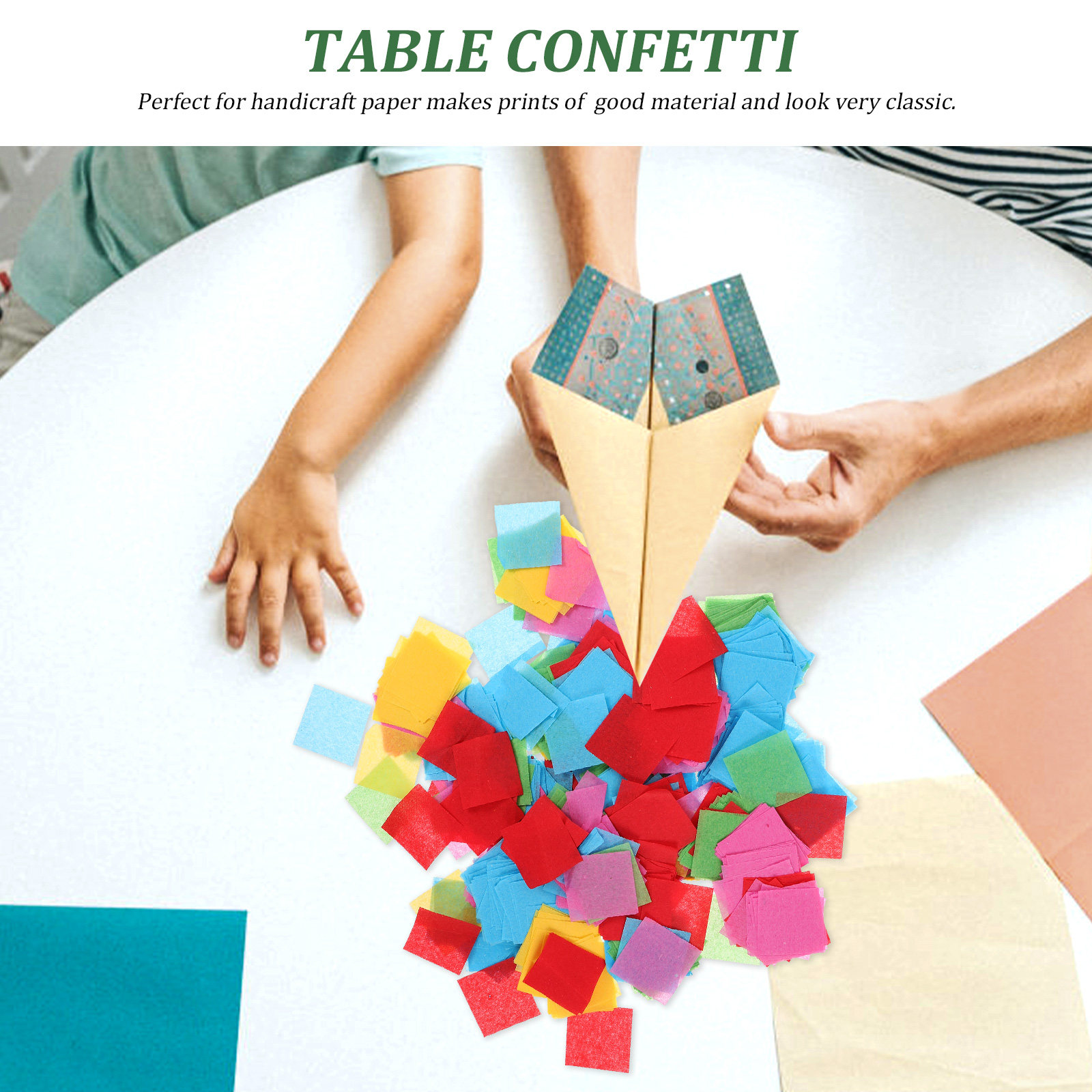 1 zak tissuepapier vierkantjes - Papercraft Supply Confetti recensie en prijs